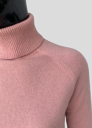 Вовняний кашеміровий светр гольф massimo dutti з високим коміром під горло водолазка кашемір шість5 фото