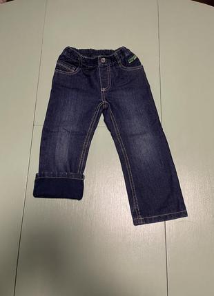 Джинсы утеплённые lupilu 98 см, джинсы на флике