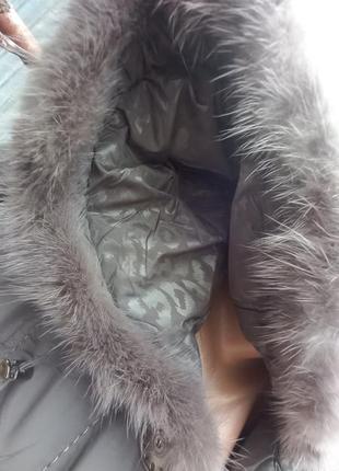 Женское стеганное пальто удлененная куртка с  глубоким капюшоном нв синтепоне.5 фото