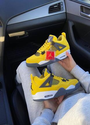 Кроссовки jordan 4 retro lightning1 фото