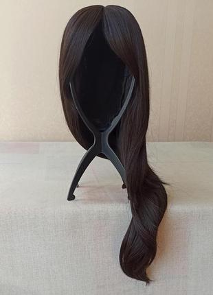 Темный новый парик, с чёлкой, термостойкая, парик