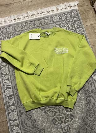 Світшот толстовка на флісі кофта pull&bear 3