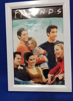 Сериал друзья friends постер в рамке2 фото