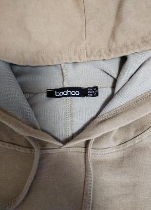 Худи с юбкой с коротким рукавом и разрезом на талии boohoo5 фото