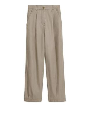 Штани arket wide-leg cotton chinos cos / 421 фото