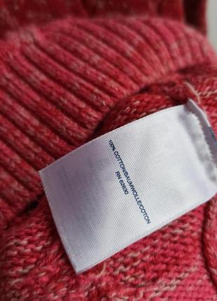 🩷▫️ яскравий бавовняний светр градієнт  рожевий меланж джемпер пуловер ▫️🩷котон бавовна cotton кофта капсула m10 фото