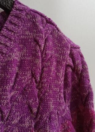 🩷▫️ яскравий бавовняний светр градієнт  рожевий меланж джемпер пуловер ▫️🩷котон бавовна cotton кофта капсула m9 фото