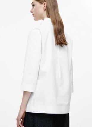 Cos шикарная белая блузка с галстуком галстуком бантом