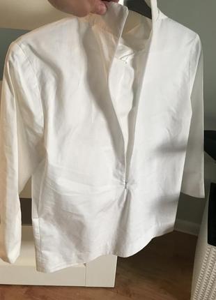 Cos шикарная белая блузка с галстуком галстуком бантом