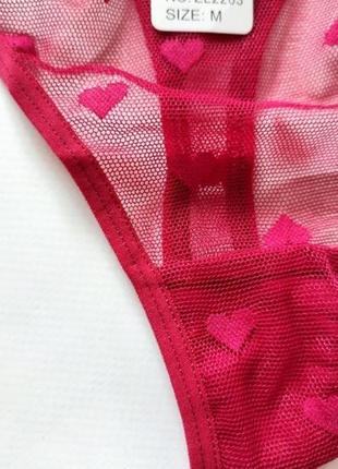 Красные стринги прозрачное кружево трусики трусы женские сексуальные секси эротик3 фото