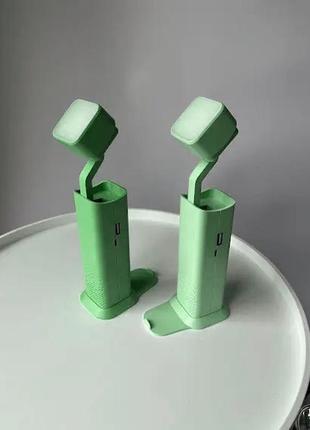 Светодиодная лампа фонарик power bank зелёный