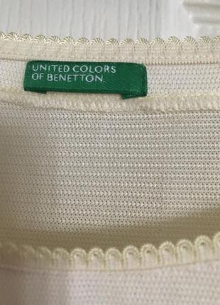 Benetton блузка сітка під жакет або жилет