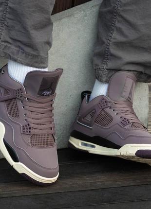 Мужские кроссовки фиолетовые air jordan retro 4 a ma maniere violet ore4 фото