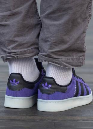 Женские кроссовки фиолетовые adidas campus purple7 фото