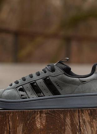 Adidas campus grey black кроссовки