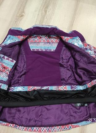 Теплая термо куртка, горно-лыжная спортивная яркая куртка crivit на 9-10 лет5 фото