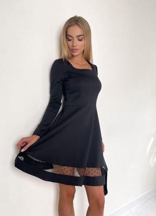 Жіноча коротка чорна сукня 42-44, 46 -48.