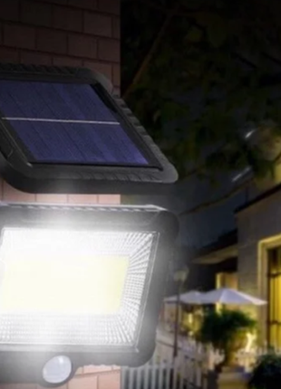 Уличный фонарь с датчиком движения split solar wall lamp на солнечной батарее nf-160c4 фото