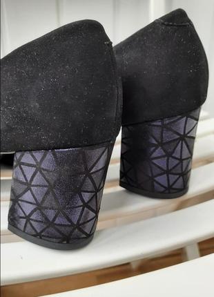 Новые туфли guero замша однотонные черные р.405 фото