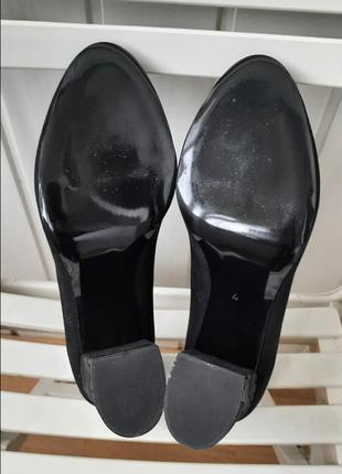Новые туфли guero замша однотонные черные р.406 фото