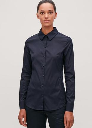 Сорочка cos slim-fit cotton shirt / 401 фото