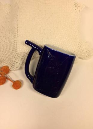 Бюветница кобальт поилка чашка с носиком кружка для минеральной фарфор 60-е гг. н20406 фото