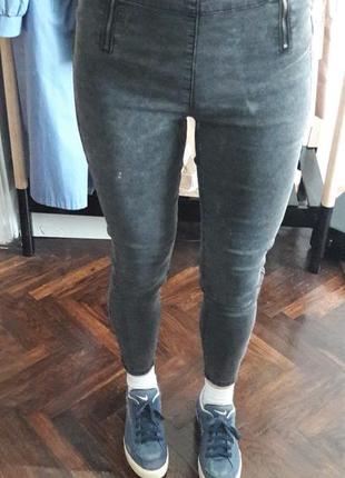 Джинсы легинсы regular denim black l3 фото