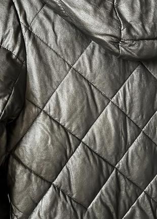 Куртка моко-металлик из эко-кожи3 фото