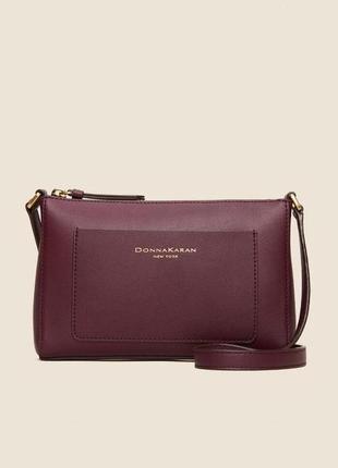 Сумка шкіряна крос-боді donna karan new york karla crossbody g82ek577 оригінал