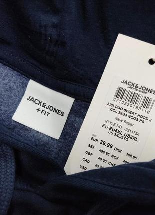 Утеплене худі батал jack & jones7 фото