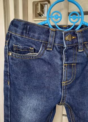 Модные фирменные джинсы брюки синие pepco для мальчика 2-3 года3 фото