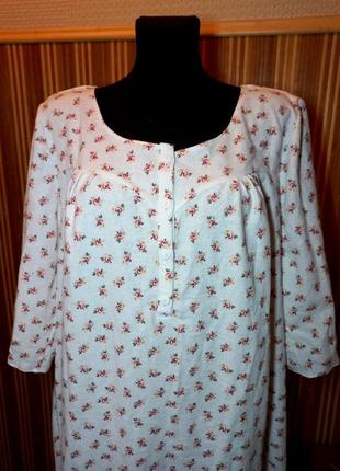 Теплые женские ночные рубашки из фланели, размер 44-58, индивидуальный пошив.1 фото