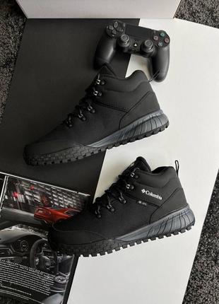 Шикарные мужские кроссовки " columbia firebanks mid trinsulate black grey termo -21’ winter "