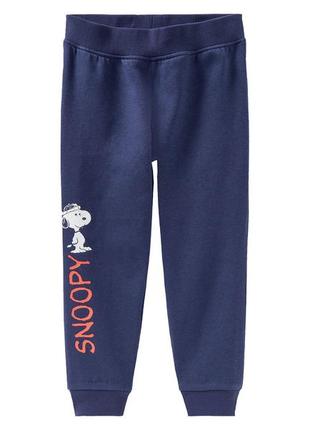 Спортивные штаны джоггеры с начесом для мальчика disney snoopy 392578 110-116 см (4-6 years) темно-с