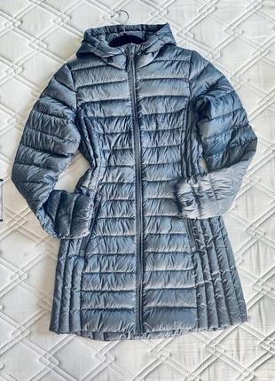Женская серая канифольная пуховая куртка aventure, размер small s-m, сверхлегкий пух nwt2 фото