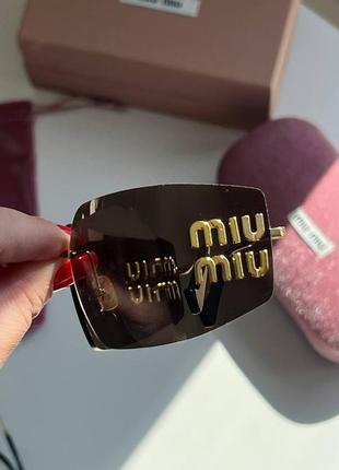 Очки miu miu  полный комплект упаковки8 фото