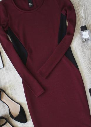 Сукня марсала(бордова)hm 3