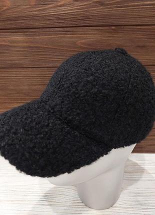 Кепка черная мужская украинская, кепка из эко меха мужская бейсболка чистая...