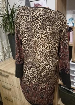 Женское миди платье леопардовый принт,миди платье со стразами4 фото