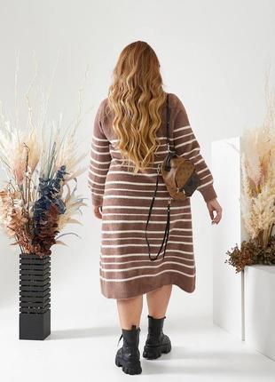 Женское теплое длинное платье альпака, батал, большой размер, xl, xxl, 2xl, 3xl4 фото