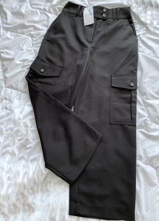 Черные брюки карго warehouse3 фото