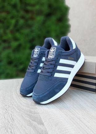 Зимові жіночі кросівки adidas iniki winter grey white сірого з білим кольорів термо