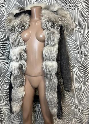 Зимова жіноча парка l mila nova exclusive6 фото