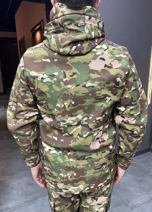 Куртка тактична special, softshell, мультикам, розмір m, демісезонна куртка флісова для військових софтшелл9 фото