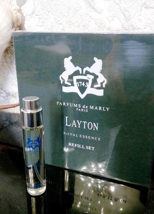 Parfums de marly layton💥оригинал миниатюра travel tube 11 мл цена за 1мл1 фото