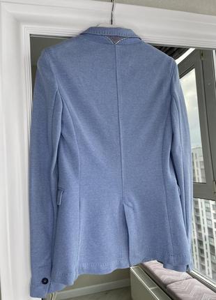 Massimo dutti голубой жакет пиджак блейзер5 фото
