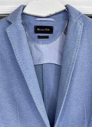Massimo dutti голубой жакет пиджак блейзер8 фото