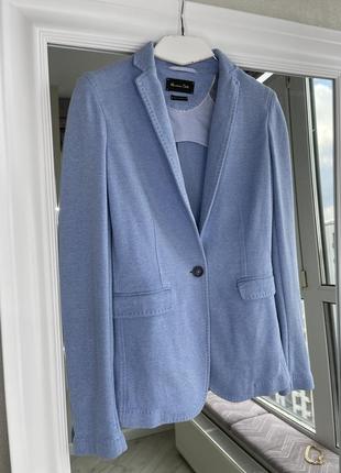 Massimo dutti голубой жакет пиджак блейзер3 фото