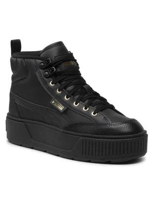 Кожаные деми кроссовки puma karmen mid. оригинал.