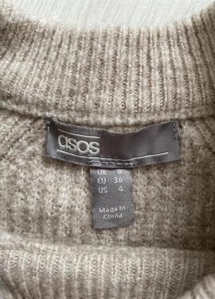 Базовый бежевый свитер asos.размер 36-383 фото